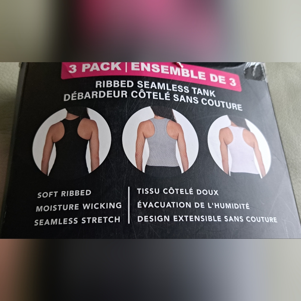 Reflex Ribbed Seamless Tank 3-Pack - Picture 2 of 16